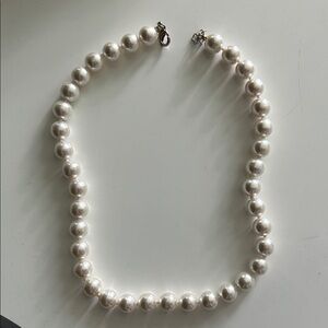 Elegant White Pearl Necklace